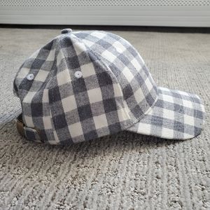 Gray Buffalo plaid baseball cap